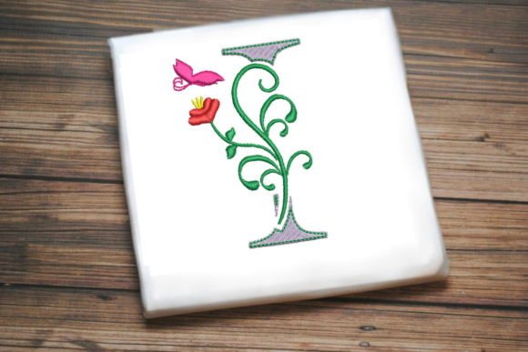 Review: Floral Letter I with Butterfly for Sweatshirts