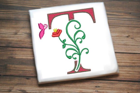 Review: Floral Letter T with Butterfly Design