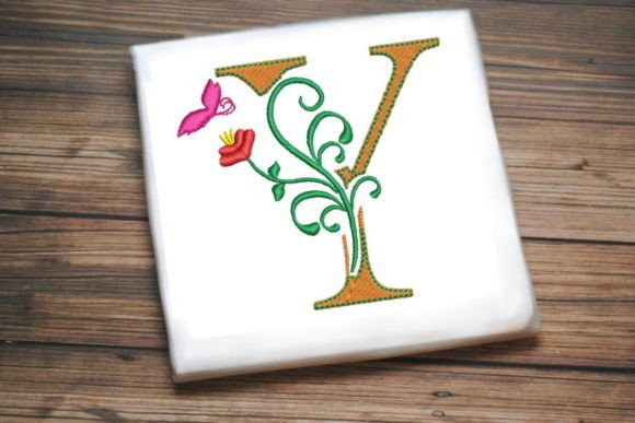 Review: Floral Letter Y with Butterfly Design