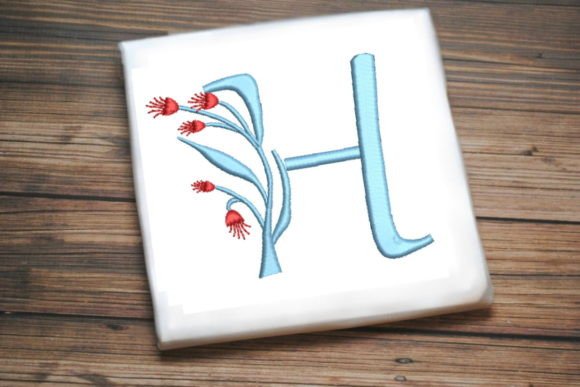 Review: Floral Monogram Letter H for Embroidery