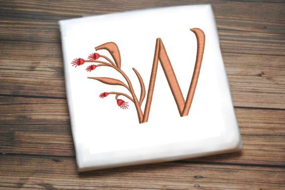 Review: Floral Monogram Letter W for Sweatshirts