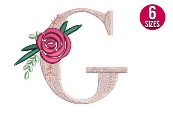 Reviewing Floral Alphabet G for Holiday Crafts