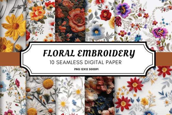 Reviewing Floral Embroidery Seamless Pattern for Boutique Sweatshirts
