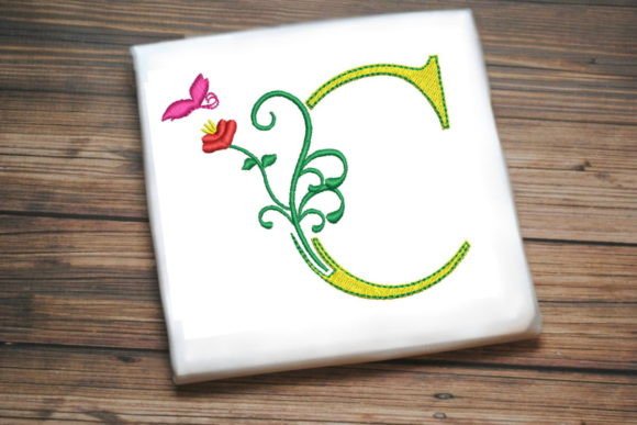 Reviewing the Floral Letter C with Butterfly Design